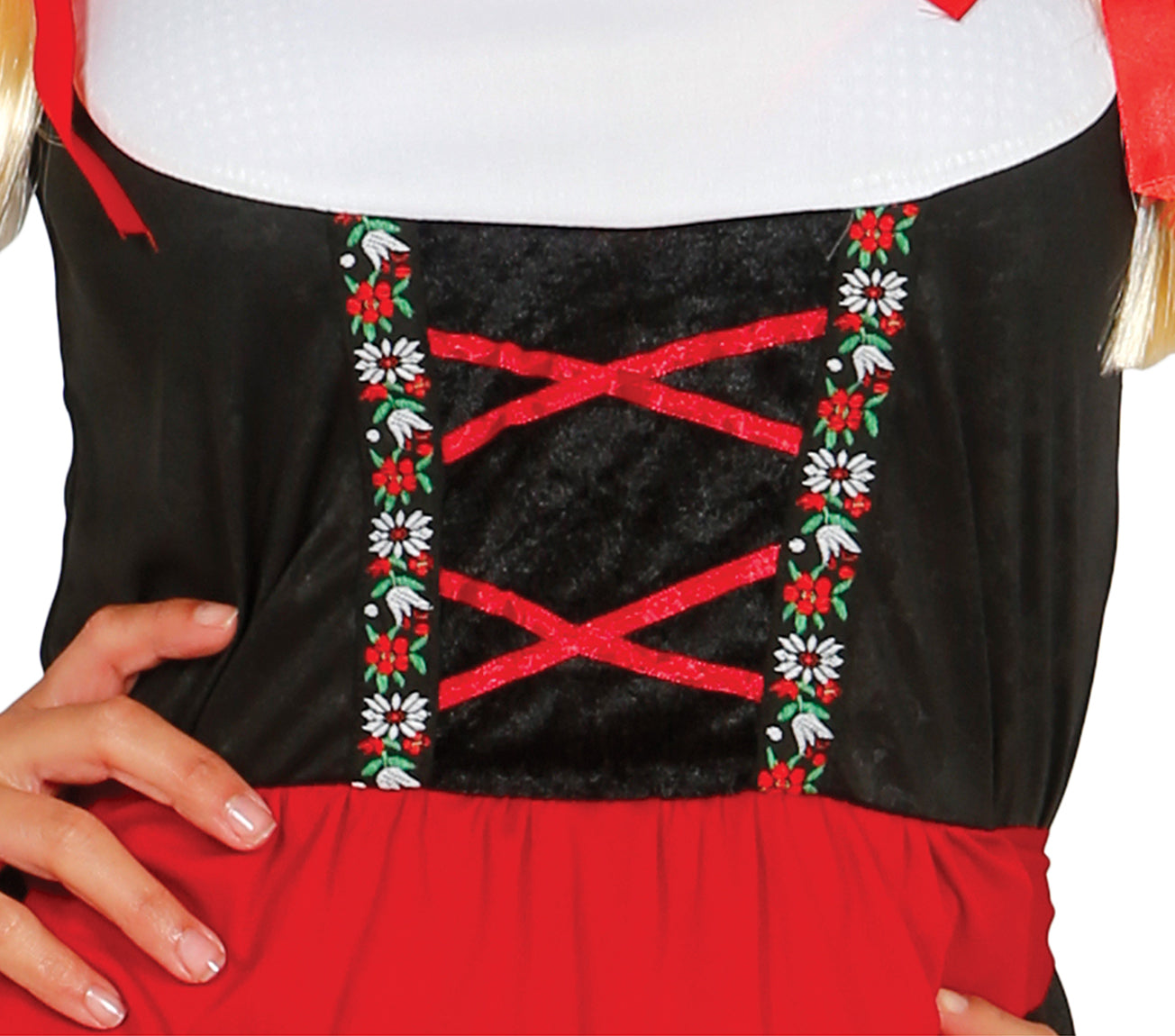 GP84619 – Oktoberfest Tracht Dirndl Klassisch – Größe: 36 - 38 (S) – Farbe: Schwarz
