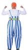 GP84624 – Gallischer Krieger Kostüm Antik – Größe: 48 - 50 (M), 54 - 56 (XL) – Farbe: Blau