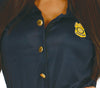 GP80168 – Polizei Karneval Kostüm Uniform – Größe: 44 - 46 (XL) – Farbe: Blau