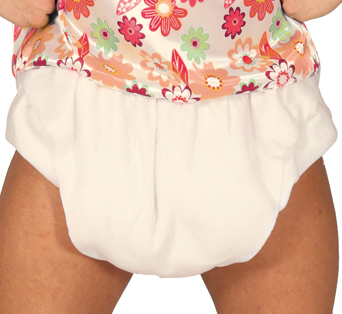 GP80210 – Junggesellenabschied Riesenbaby Outfit Humor – Größe: 46 - 48 (S) – Farbe: Weiß