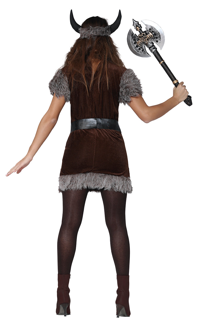 GP84681 – Wikinger Krieger Kostüm Karneval – Größe: 44 - 46 (XL) – Farbe: Braun