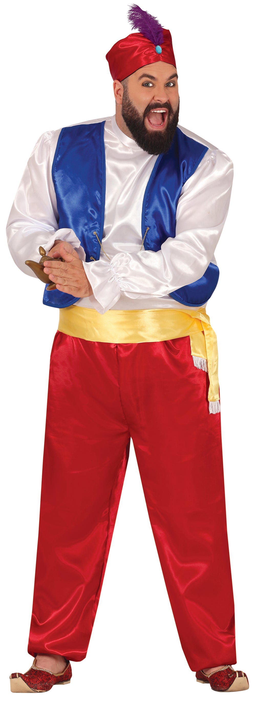 GP80501 – Wüstenprinz Märchenhaftes Scheichkostüm – Größe: 54 - 56 (XL) – Farbe: Grau
