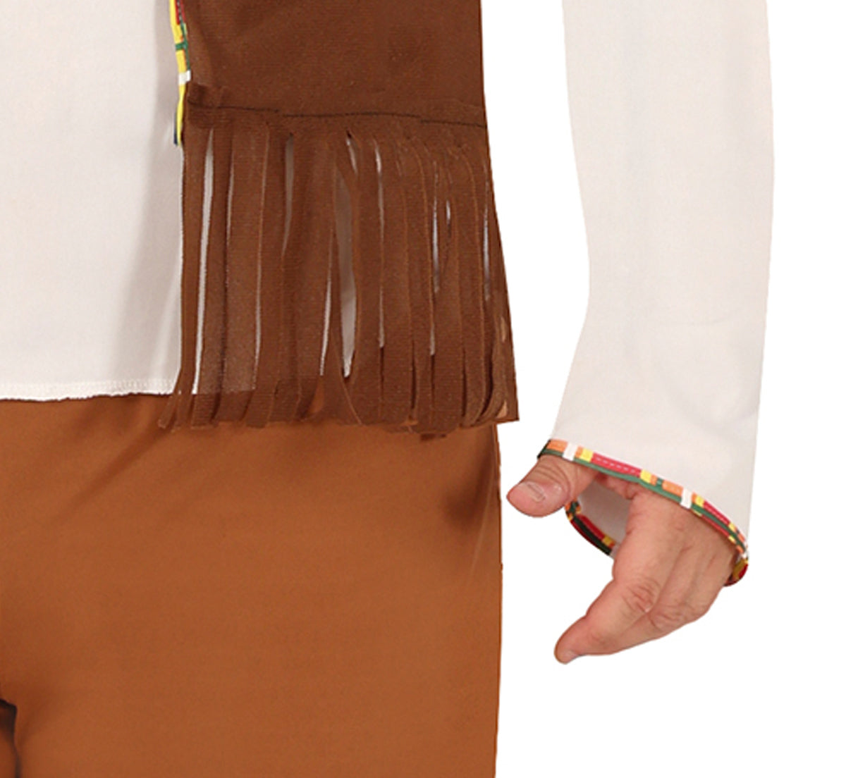 GP80522 – Hippie 70er Jahre Kostüm Bunter Flower – Größe: 54 - 56 (XL) – Farbe: Braun