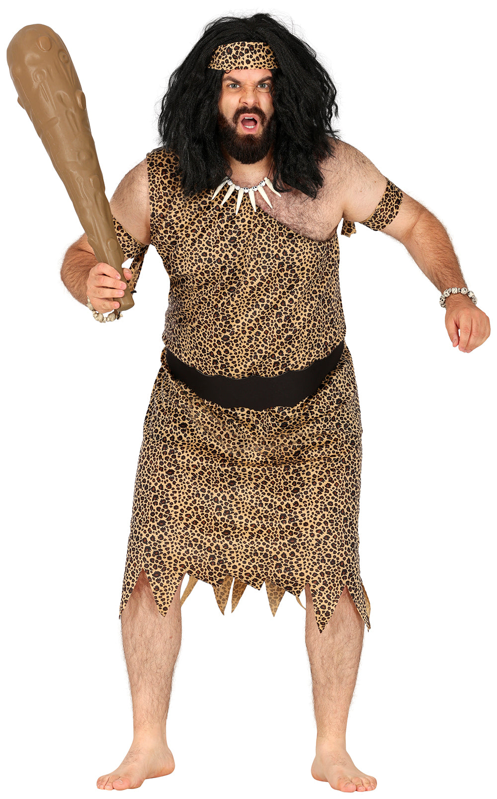 GP84816 – Troglodyten Steinzeit Kostüm Karneval – Größe: 54 - 56 (XL) – Farbe: Braun