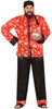 GP80666 – Asiatisches Karnevalsoutfit Drachenmuster – Größe: 54 - 56 (XL) – Farbe: Rot