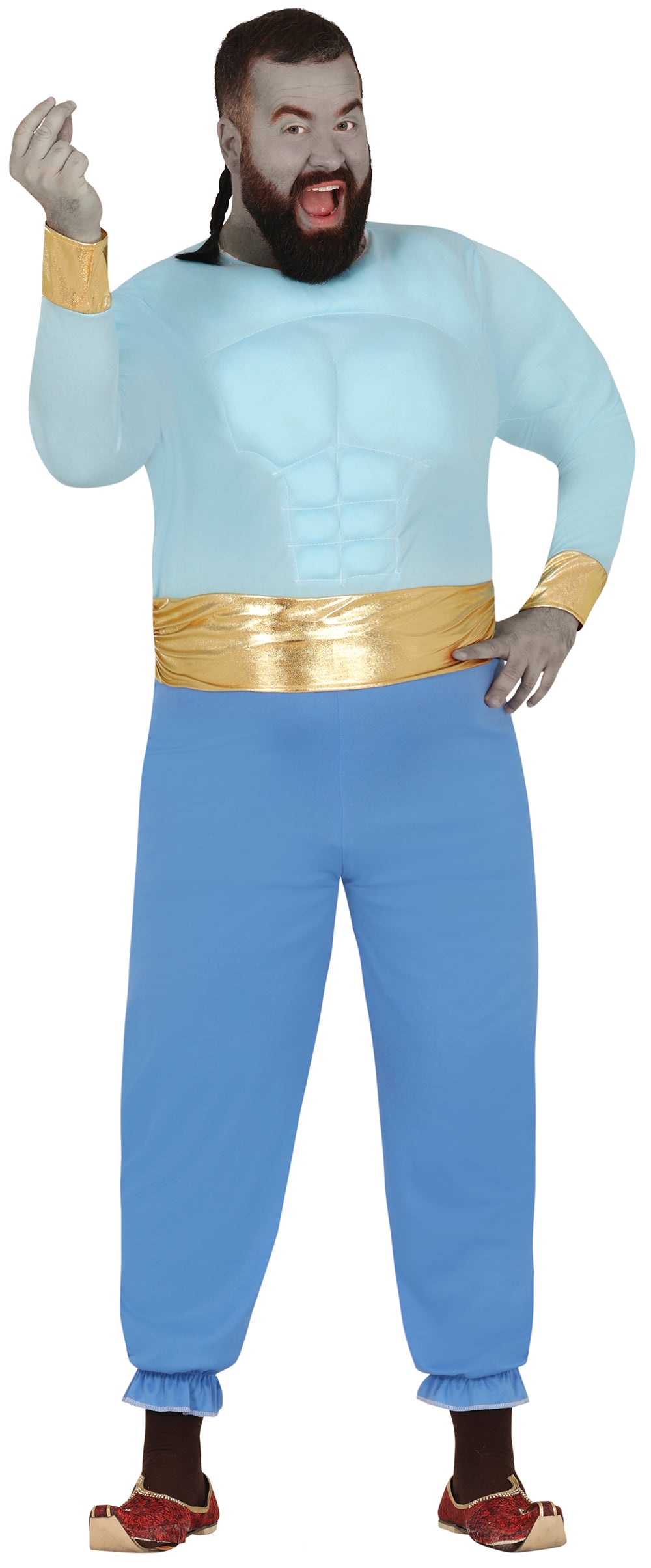 GP80728 – Wüstenprinz Märchenhafte Kostüm Party – Größe: 54 - 56 (XL) – Farbe: Blau