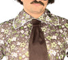 GP80763 – 70S Retro Anzug Disco Kostüm – Größe: 46 - 48 (S) – Farbe: Braun