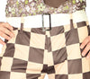 GP80763 – 70S Retro Anzug Disco Kostüm – Größe: 46 - 48 (S) – Farbe: Braun