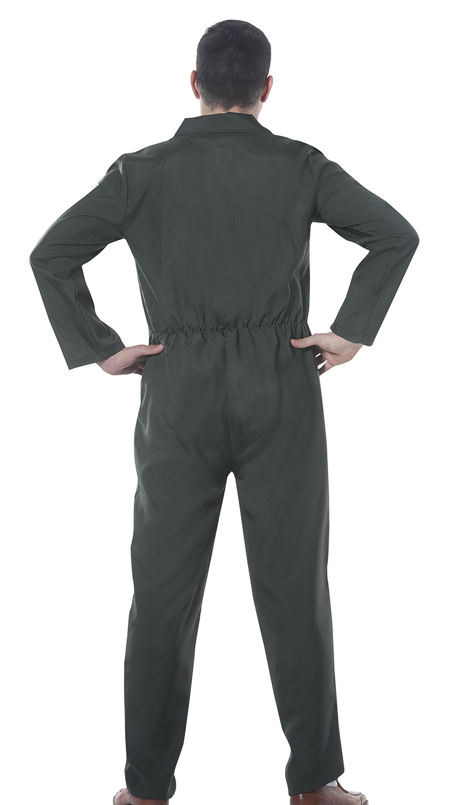 GP80803 – Pilot Abenteurer Filmheld Military – Größe: 56 - 58 (XXL) – Farbe: Grün