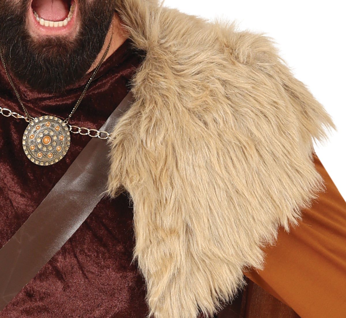 GP84887 – Mittelalterlicher König Kostüm Edler – Größe: 54 - 56 (XL) – Farbe: Braun