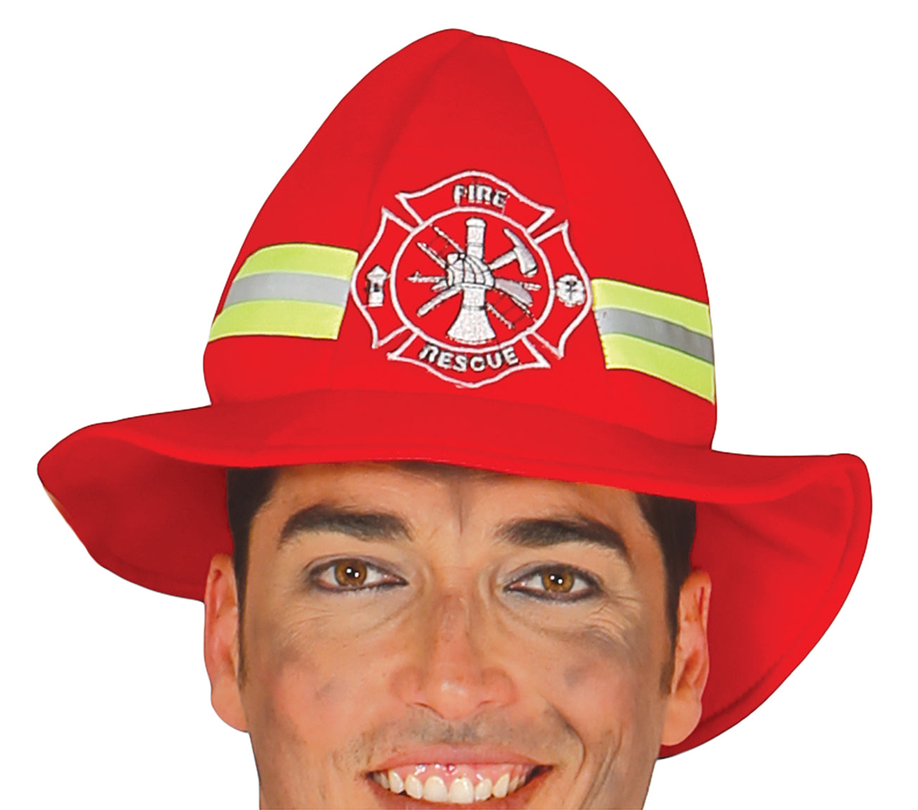 GP84323 – Feuerwehrheld Karneval Kostüm – Größe: 56 - 58 (XXL) – Farbe: Rot
