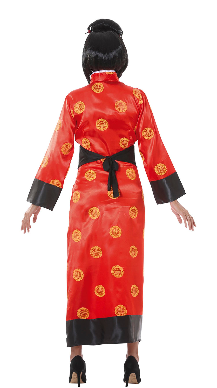 GP84387 – Asien Kimonotraum Kostüm Fasching – Größe: 36 - 38 (S) – Farbe: Schwarz, Ansicht 2