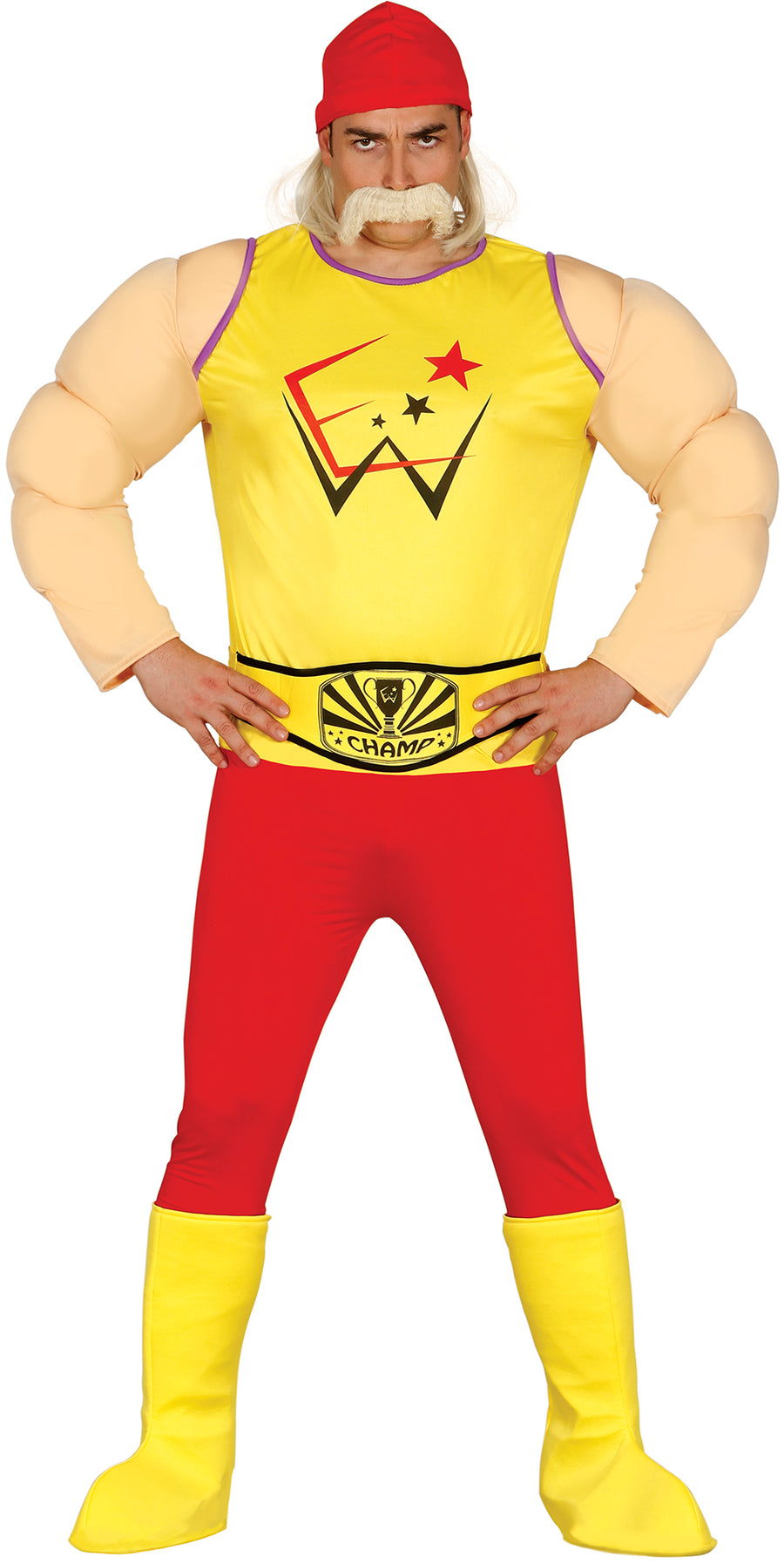 Wrestler Kostüm für Herren mit Muskeln