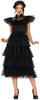 GP84114 – Halloween Ball Kleid Dunkles Filmthema – Größe: 42 - 44 (L) – Farbe: Schwarz