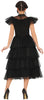 GP84114 – Halloween Ball Kleid Dunkles Filmthema – Größe: 42 - 44 (L) – Farbe: Schwarz