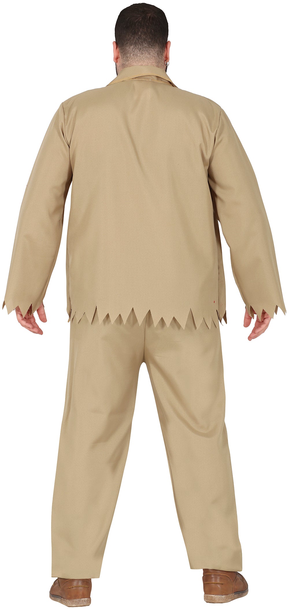 GP79105 – Halloween Horror Mörder Kostüm Schlitzer – Größe: 54 - 56 (XL) – Farbe: Beige