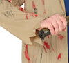 GP79105 – Halloween Horror Mörder Kostüm Schlitzer – Größe: 54 - 56 (XL) – Farbe: Beige