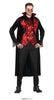 GP79479 – Vampir Halloween Mantel Eleganter Graf – Größe: 54 - 56 (XL) – Farbe: Schwarz