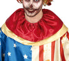 GP79486 – Clown Halloween Kostüm Patriotischer – Größe: 54 - 56 (XL) – Farbe: Rot