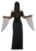GP79556 – Halloween Hexen Königin Kleid Mit – Größe: 44 - 46 (XL) – Farbe: Schwarz