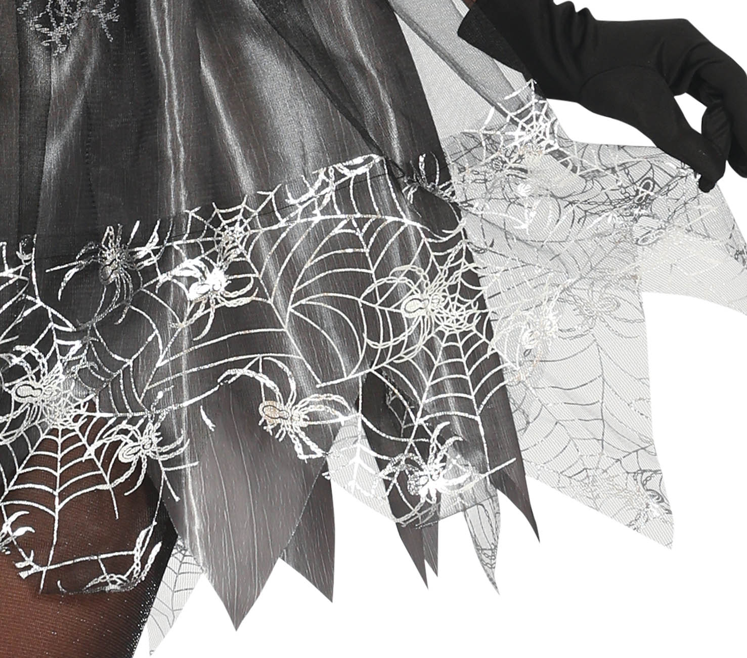 GP79844 – Hexe Halloween Kostüm Grau Zauberhafte – Größe: 44 - 46 (XL) – Farbe: Schwarz