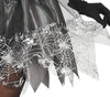 GP79844 – Hexe Halloween Kostüm Grau Zauberhafte – Größe: 44 - 46 (XL) – Farbe: Schwarz