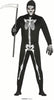 GP80027 – Skelett Reaper Halloween Anzug Mit Kapuze – Größe: 54 - 56 (XL) – Farbe: Schwarz