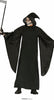 GP80148 – Sensenmann Halloween Umhang Kapuze Kostüm – Größe: 54 - 56 (XL) – Farbe: Schwarz