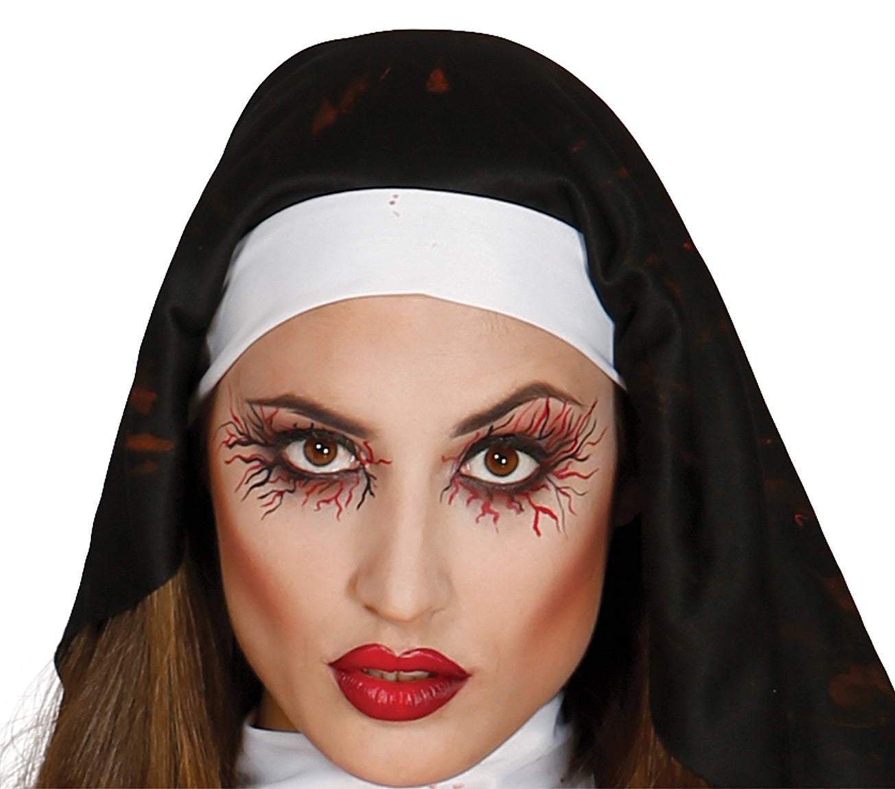 GP84292 – Halloween Unheimliche Nonne Schauriges – Größe: 44 - 46 (XL) – Farbe: Schwarz