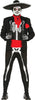 GP84297 – Skelett Mexikanischer Dia De Halloween – Größe: 54 - 56 (XL) – Farbe: Schwarz