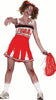 GP84311 – Halloween Zombie Cheerleader Kostüm – Größe: 44 - 46 (XL) – Farbe: Rot