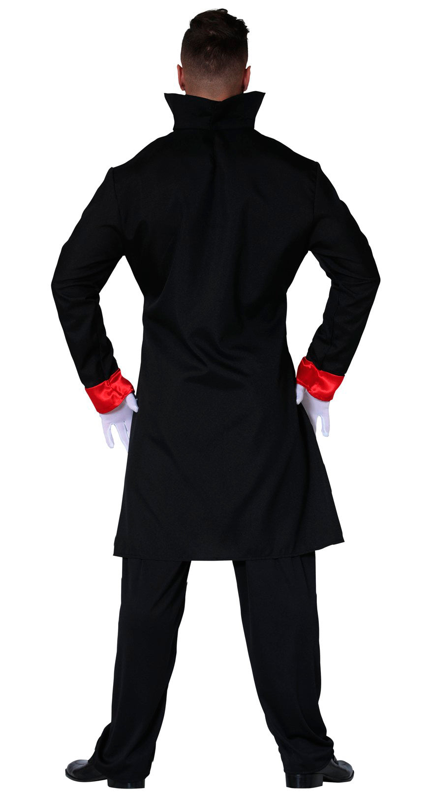 GP88359 – Vampir Graf Halloween Kostüm Mantel – Größe: 54 - 56 (XL) – Farbe: Schwarz