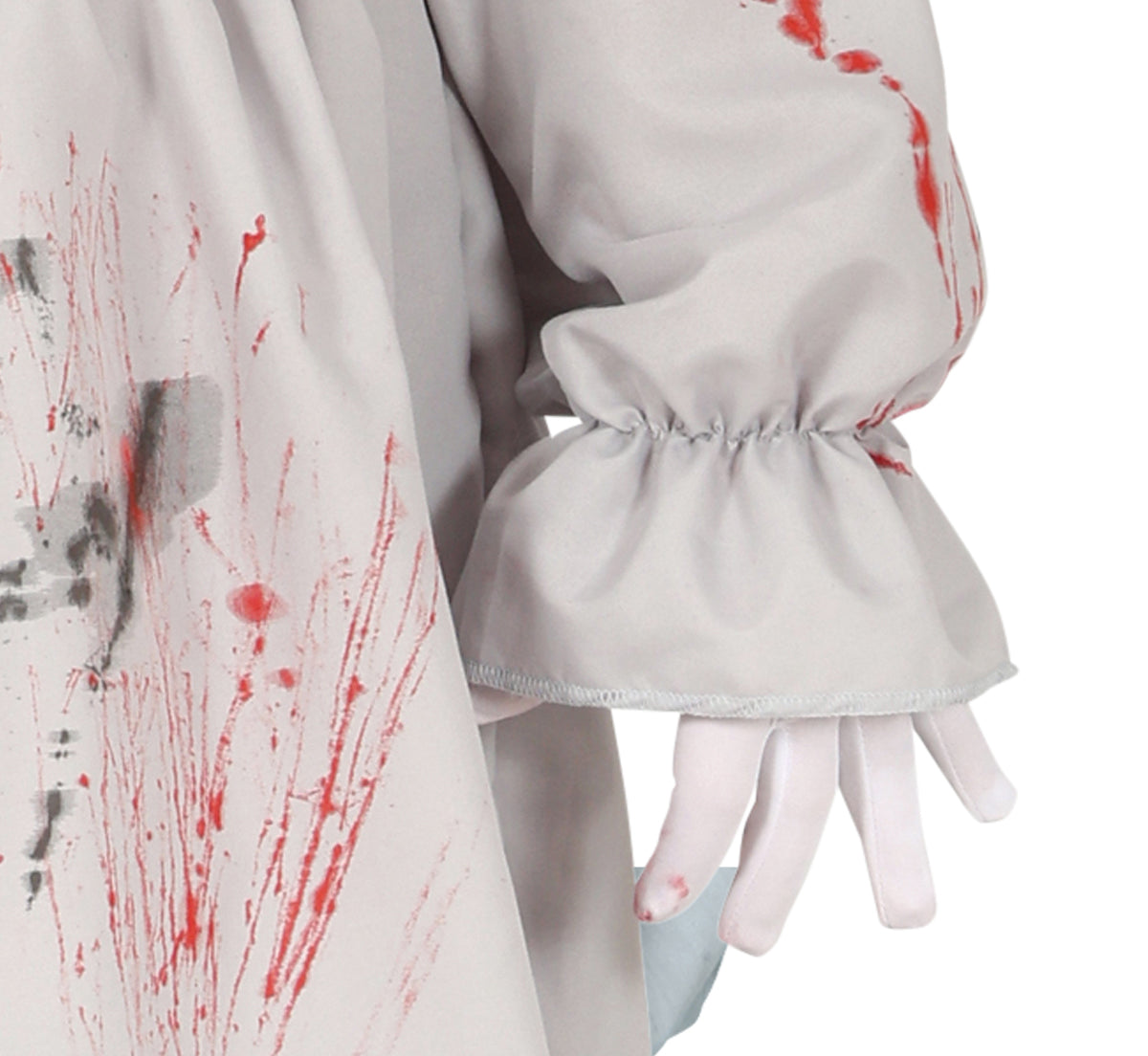 GP88370 – Clown Grusel Halloween Kostüm Set – Größe: 54 - 56 (XL) – Farbe: Grau