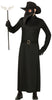 GP88715 – Pestmaske Halloween Kostüm Plage Arzt – Größe: 54 - 56 (XL) – Farbe: Schwarz