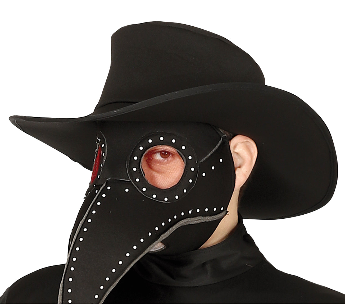 GP88715 – Pestmaske Halloween Kostüm Plage Arzt – Größe: 54 - 56 (XL) – Farbe: Schwarz