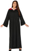 GP88726 – Magische Studenten Robe Halloween – Größe: 44 - 46 (XL) – Farbe: Schwarz