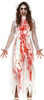 GP88756 – Halloween Braut Schreckensgewand – Größe: 44 - 46 (XL) – Farbe: Weiß
