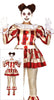 GP88774 – Clown Halloween Kostüm Für Erwachsene – Größe: 44 - 46 (XL) – Farbe: Beige