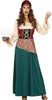 GP88782 – Hexe Zigeunerin Orakel Halloween Mystik – Größe: 44 - 46 (XL) – Farbe: Grün