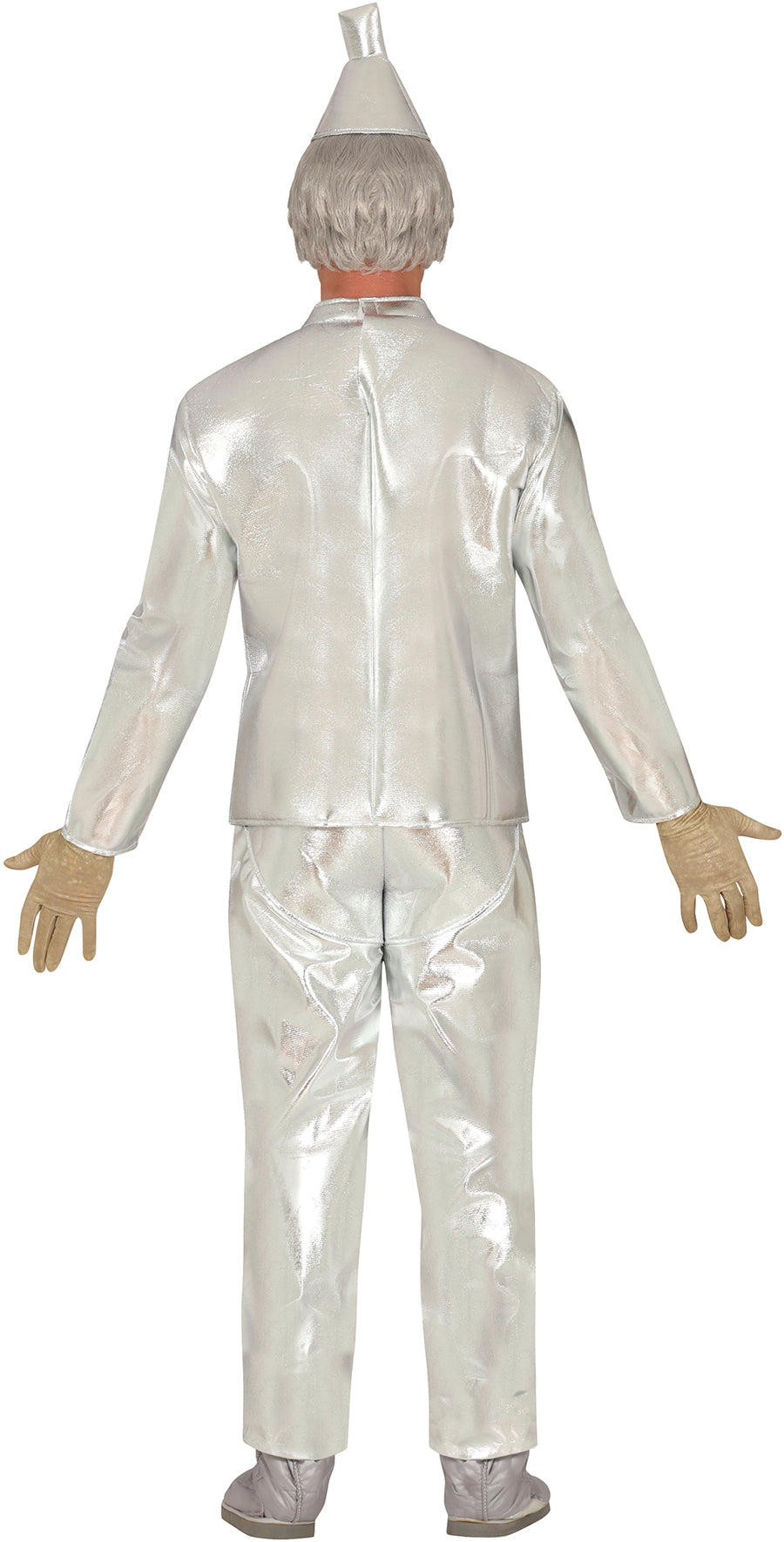 GP84190 – Filmbasierter Metallheld Kostüm – Größe: 48 - 50 (M), 52 - 54 (L) – Farbe: Silber, Ansicht 2