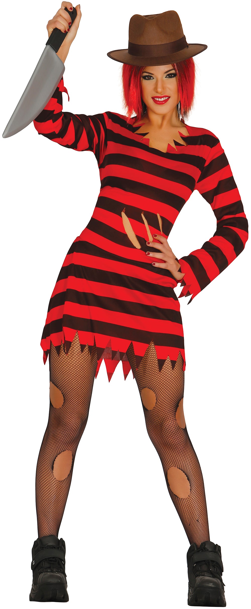 GP84269 – Halloween Schrecken Braut Kostüm – Größe: 38 - 40 (M) – Farbe: Rot