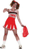 GP84311 – Halloween Zombie Cheerleader Kostüm – Größe: 42 - 44 (L) – Farbe: Rot