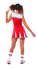 GP84311 – Halloween Zombie Cheerleader Kostüm – Größe: 42 - 44 (L) – Farbe: Rot