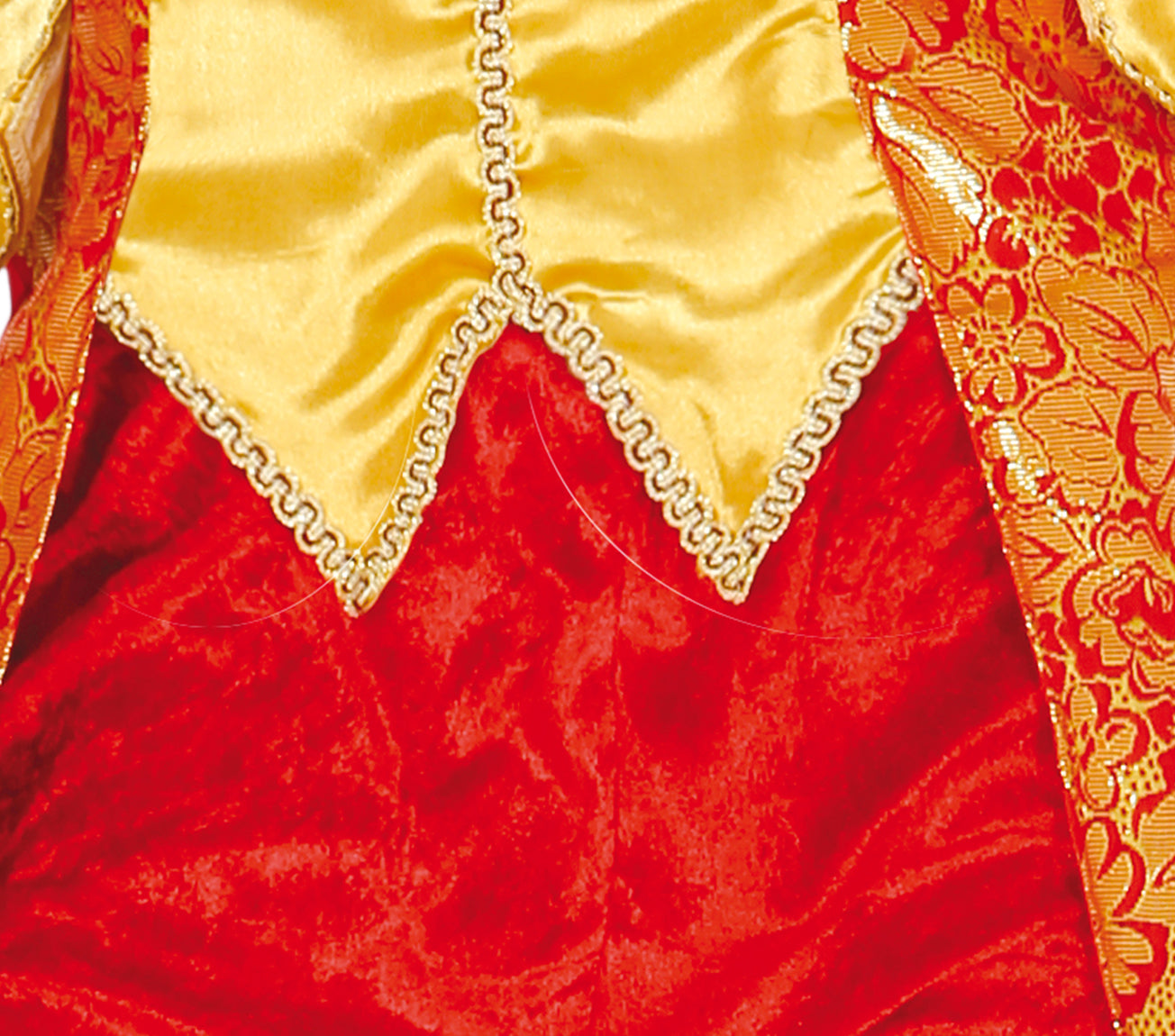 GP84335 – Marquisen Kostüm Eleganter Karneval – Größe: 48 - 50 (M), 54 - 56 (XL) – Farbe: Gold