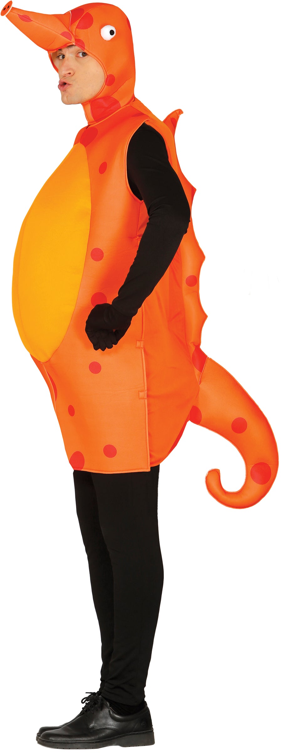 Seepferdchen Kostüm für Erwachsene orange