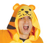 GP84346 – Tierkigurumi Tiger Kapuze Overall – Größe: 42 - 44 (L) – Farbe: Orange