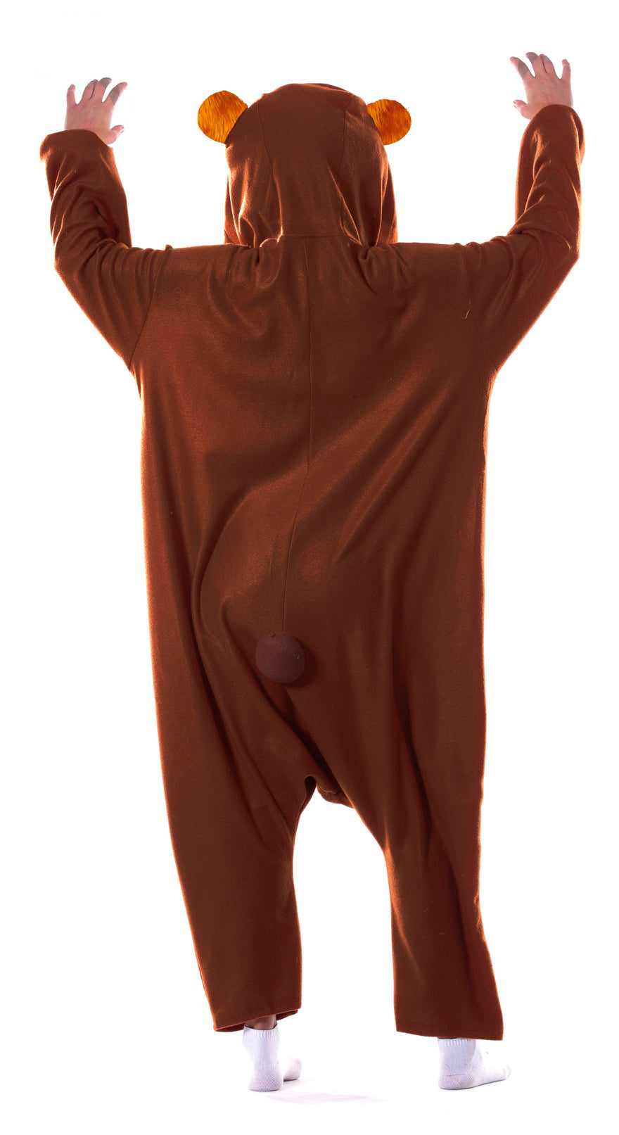 GP84353 – Bär Kigurumi Kostüm Tier – Größe: 52 - 54 (L) – Farbe: Braun, Ansicht 2