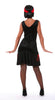GP84366 – 20S Charleston Tanzkleid Rot Schwarz – Größe: 38 - 40 (M) – Farbe: Schwarz