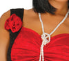 GP84366 – 20S Charleston Tanzkleid Rot Schwarz – Größe: 38 - 40 (M) – Farbe: Schwarz