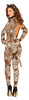 GP84935 – Tierische Grazie Leopard Wildkatze – Größe: 44 - 46 (XL) – Farbe: Braun